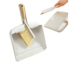 Mini Stofpan Borstel - Reinigingsset Klein - Snel Opruimen - Houten Handvat - Compact Formaat - Niet Gespecificeerd