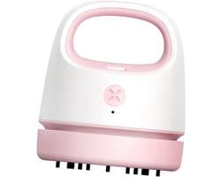 Draagbare Mini Stofzuiger - Bureau Reiniger - Kruimels Verwijderen - USB Oplaadbaar - 9.9 cm - Roze