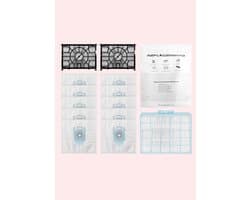 Replacements Stofzuigerzakken Set Geschikt voor Bosch MoveOn & Serie 6 – 10 Stofzakken + 2 Motorfilters + 1 HEPA Filter