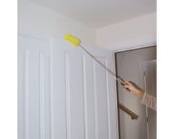 Kleine Grote Duster - Stofdoek Telescopisch - Hoge Oppervlakken - Draaibare Microvezelkop - Uitschuifbaar 62cm - Blauw