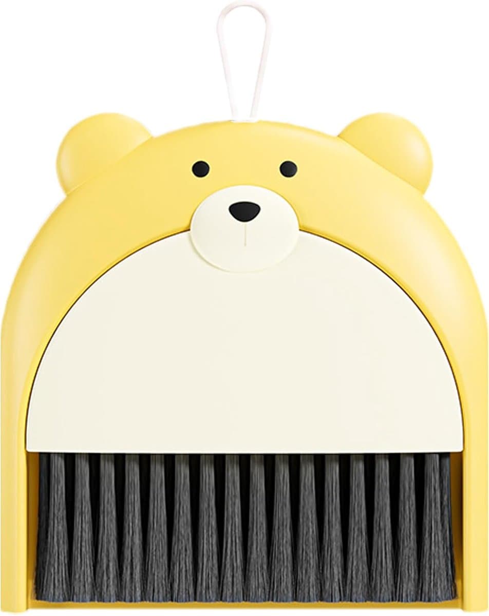 Mini bezem stoffer - Kleine reiniger - Bureau schoonmaken - Compact en handig - 18x23.5 cm — afbeelding 1