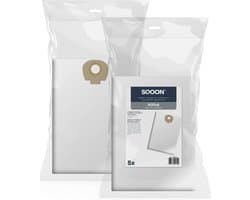 SQOON® Stofzuigerzakken Geschikt voor Nilfisk Alto / WAP / KEW AERO 20/25 & Makita VC2010 / VC2512 / VC3011 - 5 Stuks