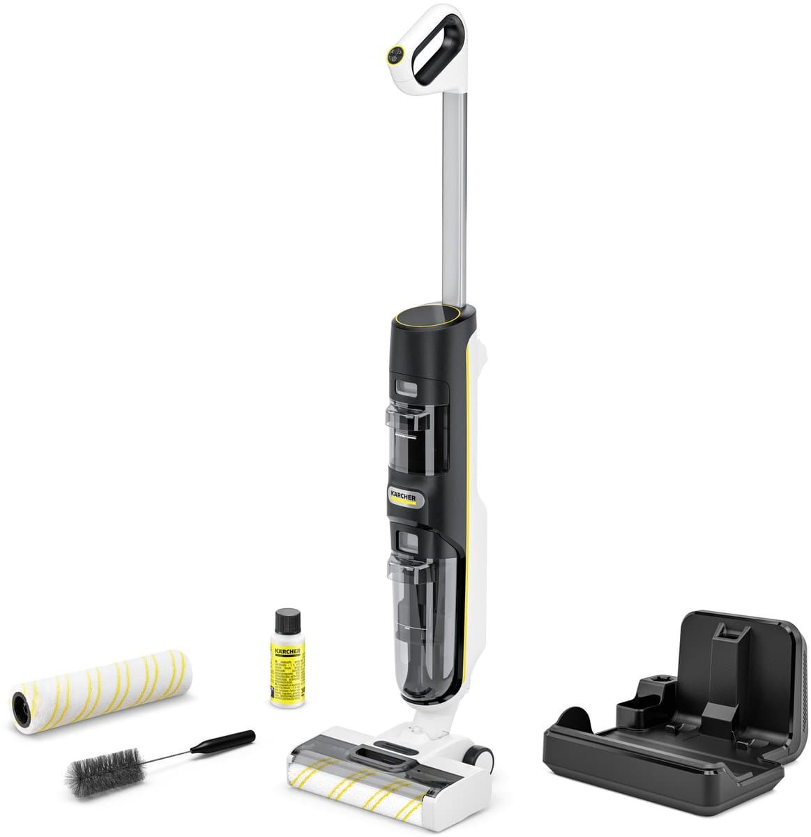 Kärcher FCV 4 Dry Extra - Elektrische Vloerreiniger - Looptijd accu: 45 min - Oppervlakteprestatie 200 m² - Stofzuiger & Dweil 3-in-1 Xtra!Clean - — afbeelding 1