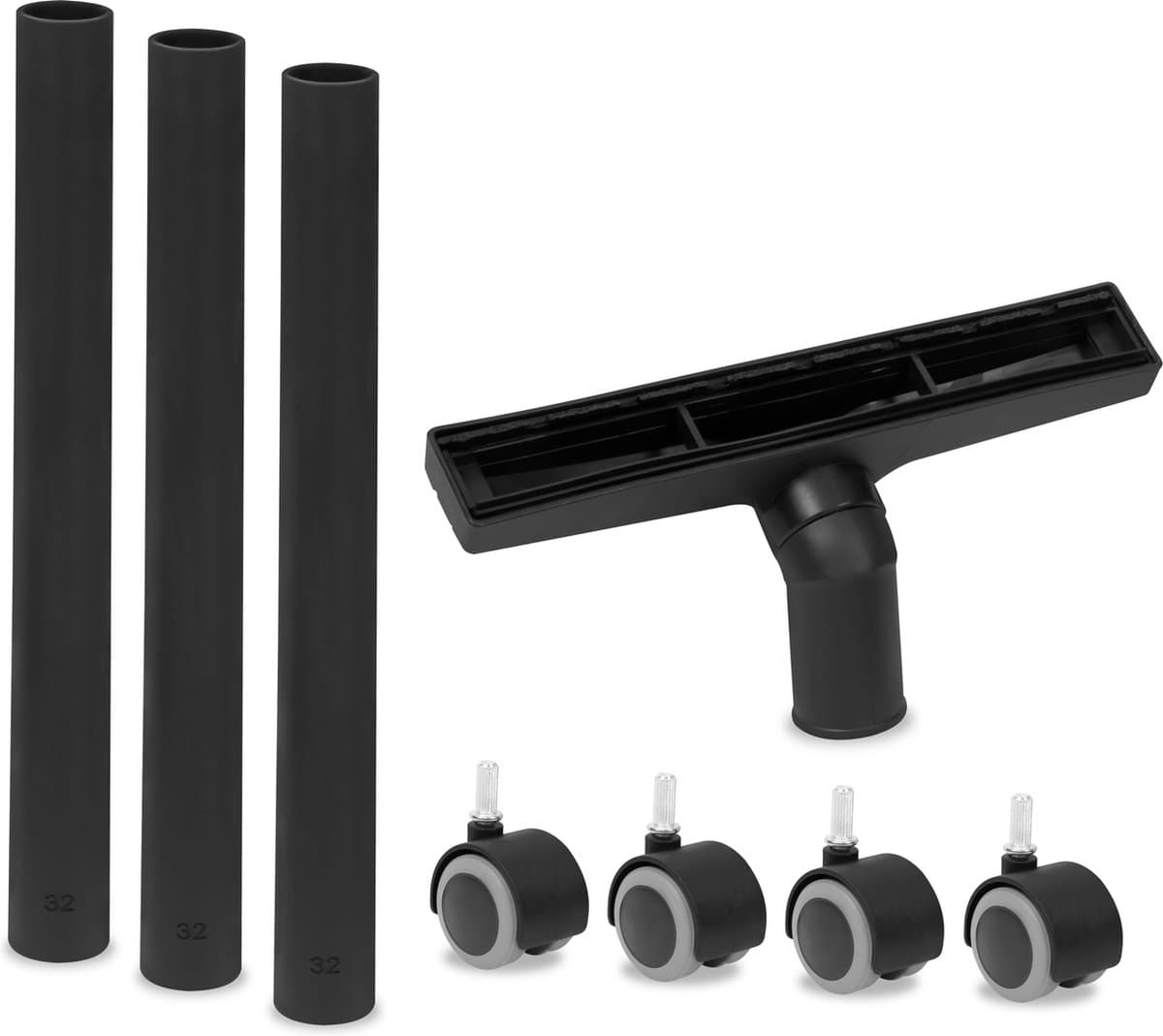 Accessoireset voor VONROC compacte alleszuiger V20 (VC508DC) – incl. zwenkwielen, buis en zuigmond — afbeelding 1