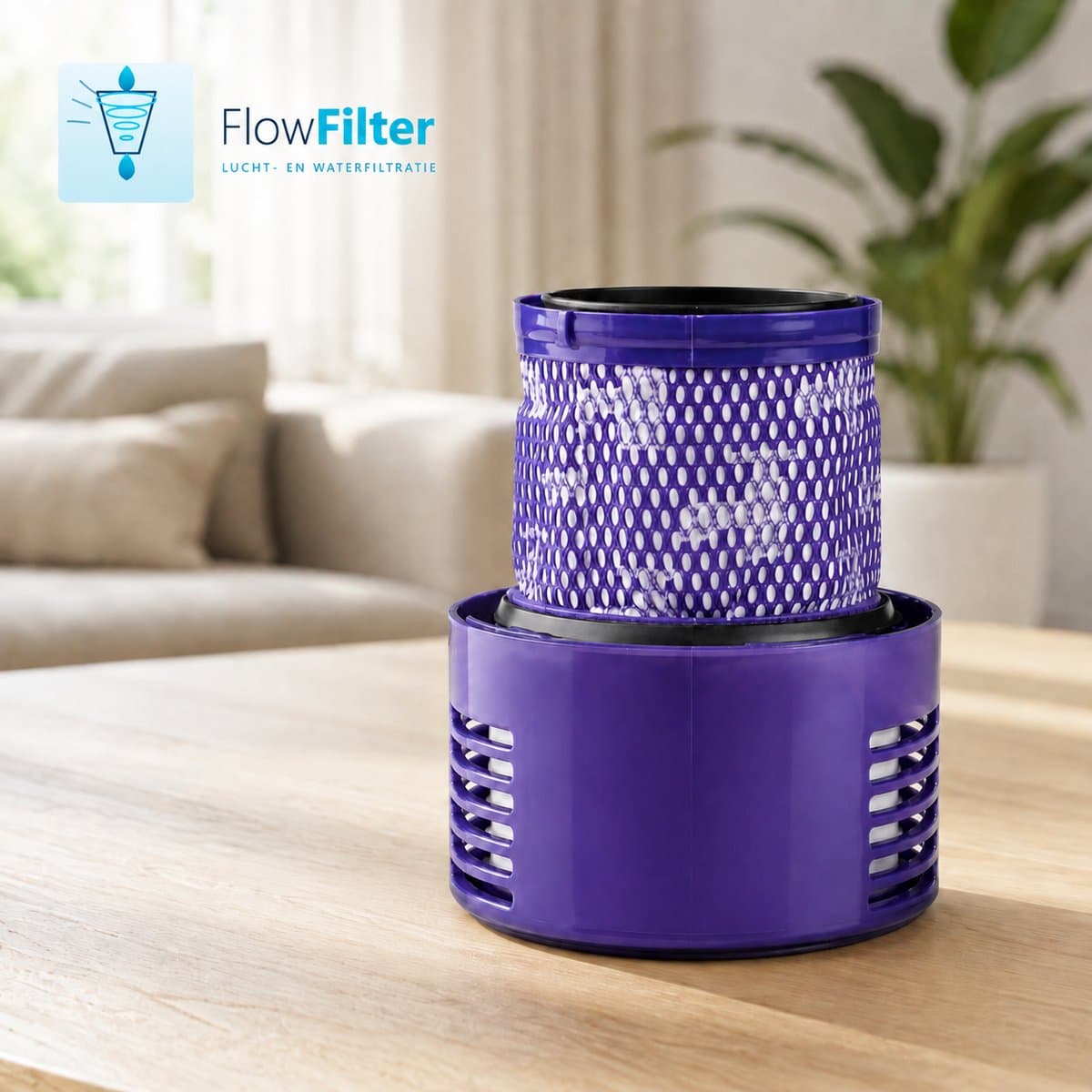Dyson V10/SV12 - HEPA & Stoffilter - Vervangingsfilter - Hoge filtratie - Eenvoudig te plaatsen — afbeelding 1