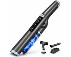 Olvy Kruimeldief PRO - LCD Display - Oplaadstation - 3 Snelheden - 250W - Kruimelzuiger Snoerloos - Auto Stofzuiger - 22 kPa - Draadloos - Handstofzuiger