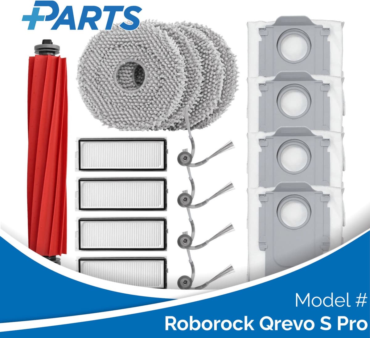Roborock Qrevo S Pro Onderhoudsset (Plus.Parts® alternatief voor 8.02.0475) — afbeelding 1