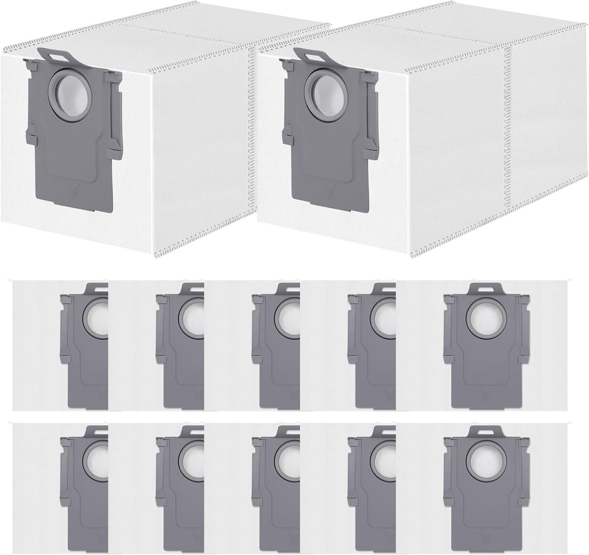 12 Stuks Stofzuigerzakken geschikt voor Roborock Q Revo/Qrevo S/Qrevo Pro/Qrevo Master/Qrevo Plus/Qrevo Curv/S8 MaxV Ultra/Saros 10R/QV 35S/35A/QR 598/798 Stofzuiger - Stofzuigerzak - Stofzuigerzakken - 3 L Grote Capaciteit Wegwerpzakken Vervanging — afbeelding 1