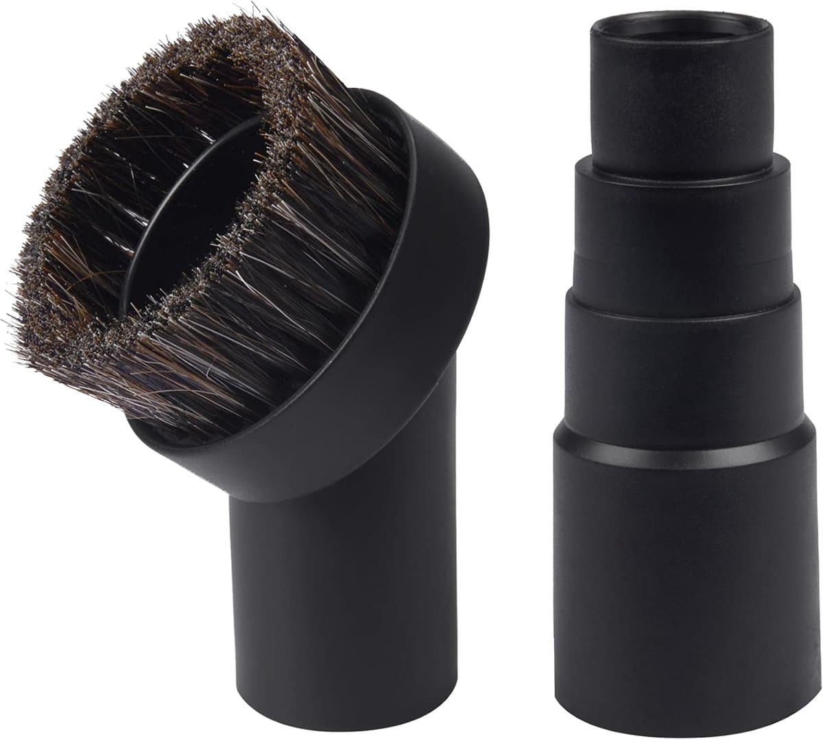 Universeel Stofzuiger Plumeau en aansluiting -25 mm lang paardenhaar-universele aansluiting Geschikt voor 25 mm/1", 32 mm/1-1/4, 35 mm/1-3/8 slang-Zacht en Hard-Stofzuiger Onderdelen — afbeelding 1