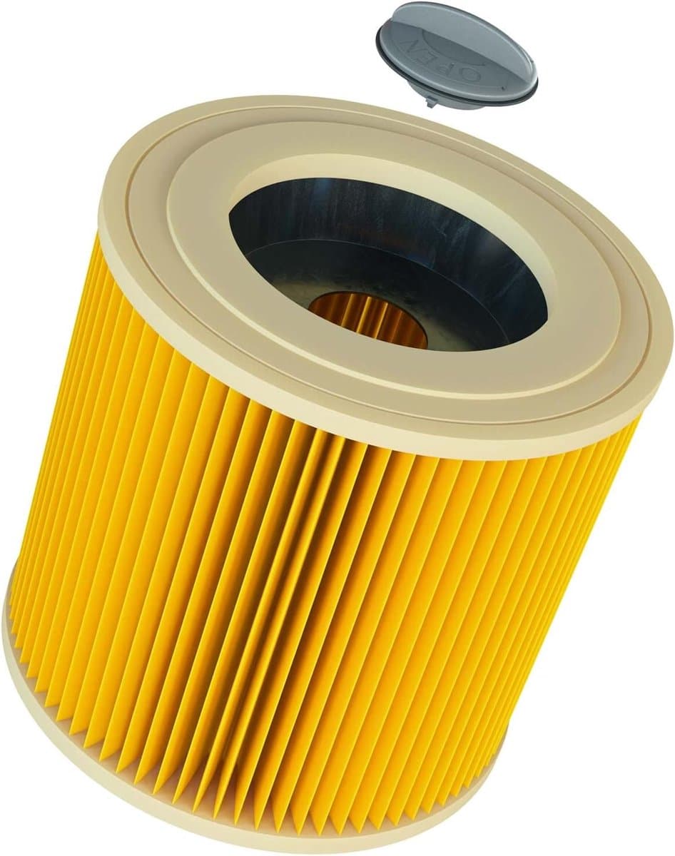 Filterpatroon (1 stuk) Geschikt voor de Kärcher A 2554 Me, A 2604, A 2654 Me, A 2656 X Plus, A 2901 en A2000 stofzuigers. — afbeelding 1