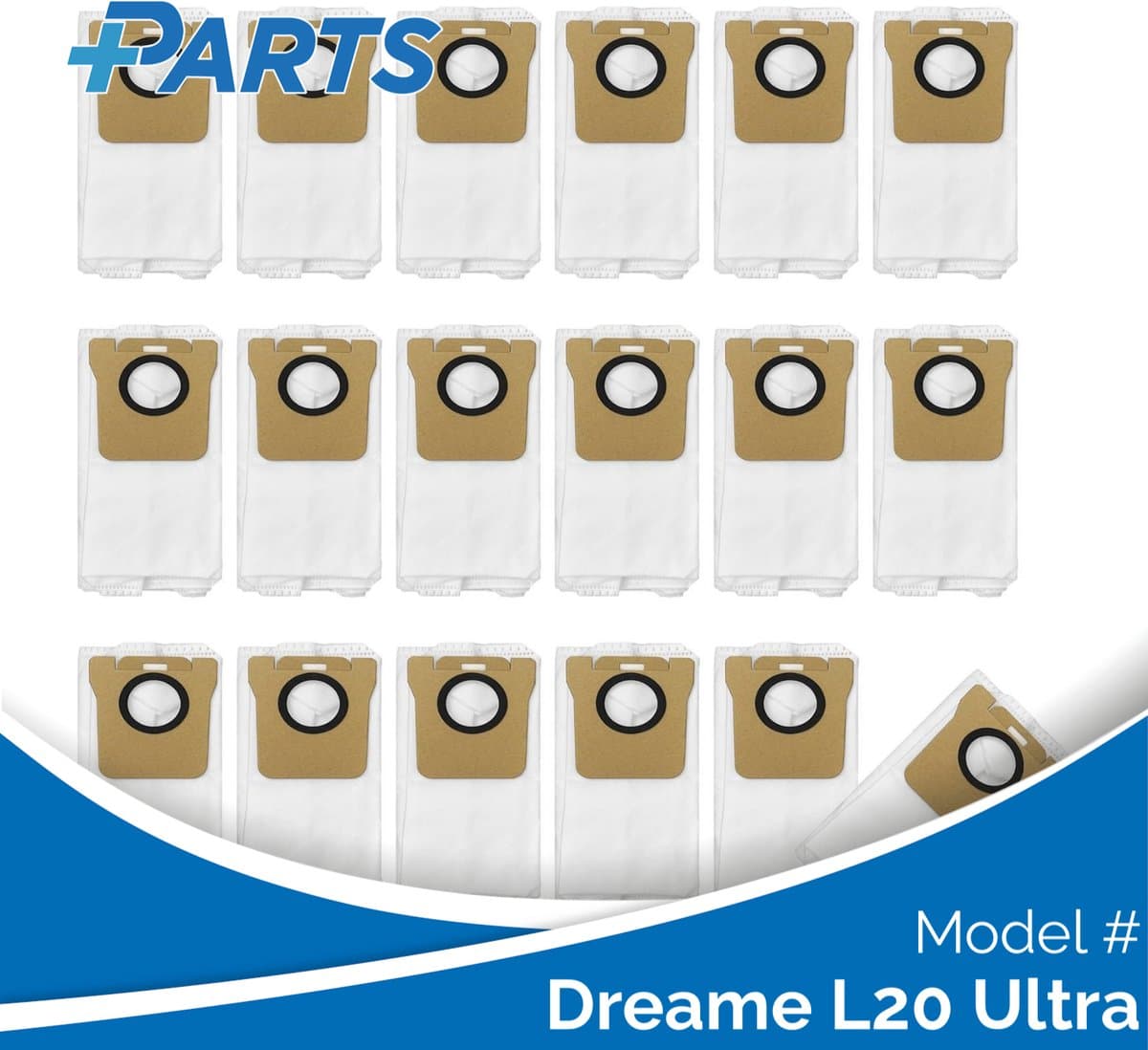 Dreame L20 Ultra Stofzakken (18 Stuks, Plus.Parts® alternatief voor RDB3) — afbeelding 1