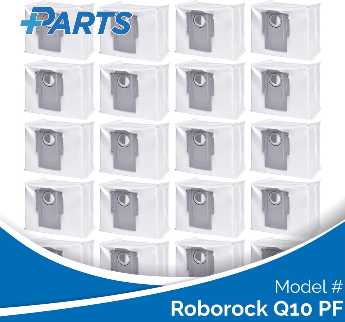 Roborock Q10 PF Stofzakken (20 Stuks, Plus.Parts® alternatief voor 8.02.0132) — afbeelding 1