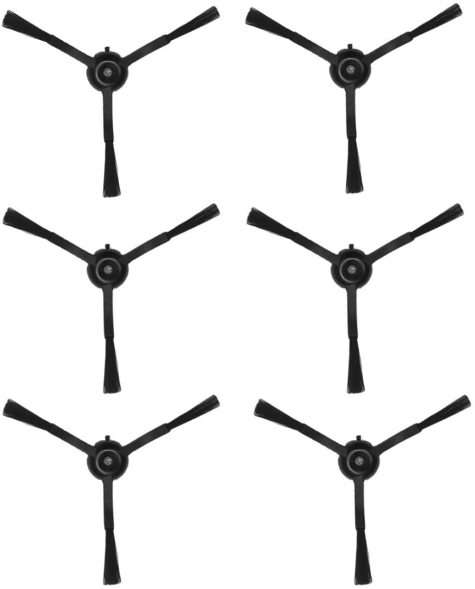 4 Stuks Zijborstels geschikt voor Roborock Q8 Max veegrobots - Stofzuiger onderdeel - Driehoekige borstel - Accessoires - Zwart — afbeelding 1