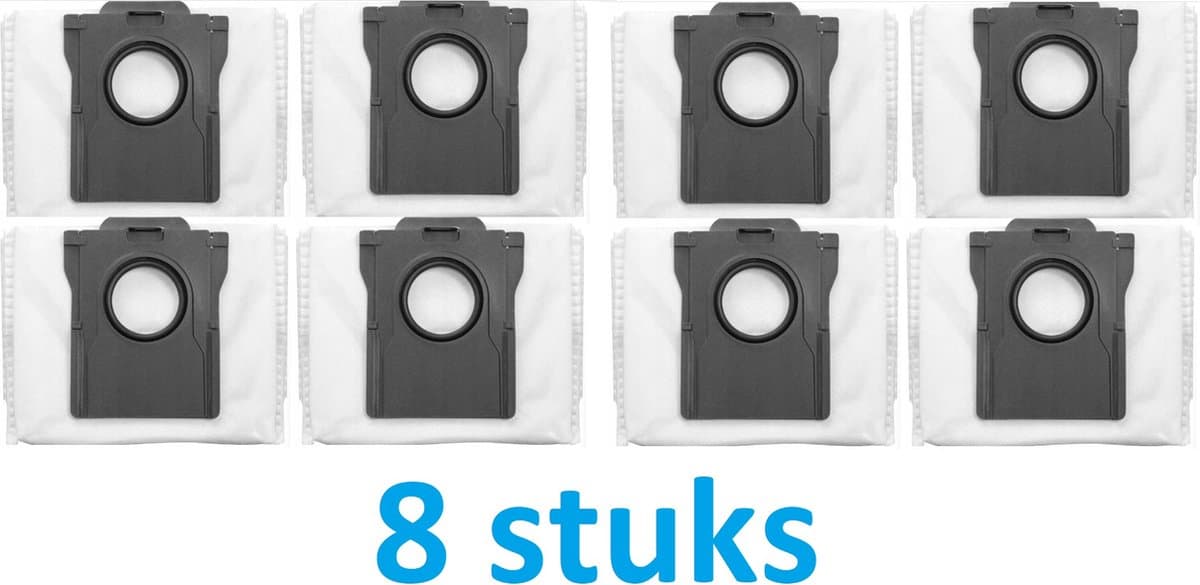 8 x stofzuigerzak voor de robot Dreame X30 - X40 - L10s ultra pro heat - X50 - Grote capaciteit tot 3L - beste kwaliteit vervangingen - voor Dreame L10s pro Ultra/L10s Pro Ultra Heat/X40 Ultra E12/L40 Ultra/L10s Ultra Gen2 - stofzuigerzakken — afbeelding 1