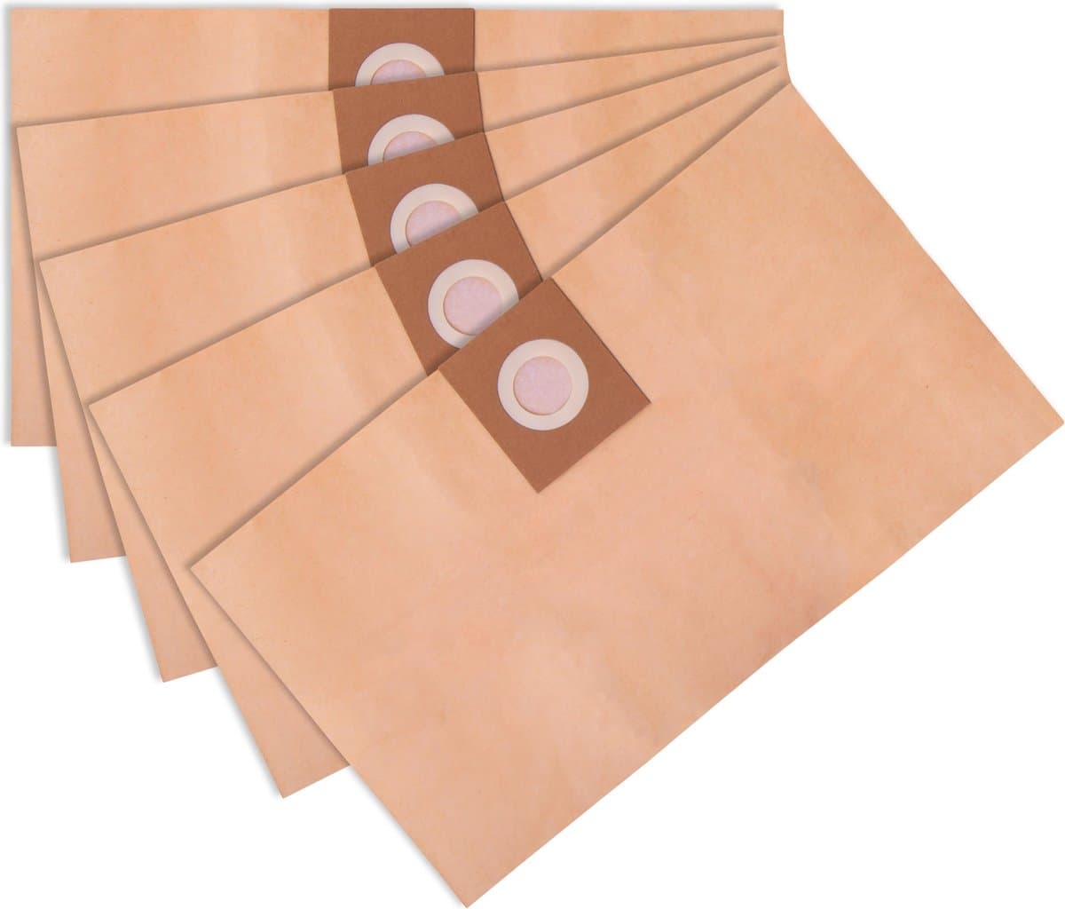VONROC Stofzuigerzakken voor VC504AC, VC506AC & VC509AC nat-en droogzuiger/alleszuiger – 5 stuks — afbeelding 1
