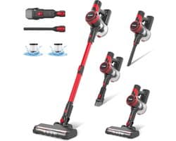 STANEW® Steelstofzuiger - Steelstofzuiger Draadloos - Steelstofzuiger Kruimeldief Draadloos -Steelstofzuigers Met Kruimeldief - Steelstofzuigers - Steelstofzuiger Zonder Zak Op Accu - Stofzuiger Draadloos - Steel stofzuiger