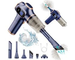 Elektrische draadloze kruimelstofzuiger en ventilator - 2-in-1 handstofzuiger - mini-handstofzuiger - draagbaar en krachtig - kleine machine - tx Air Duster Pro Professional - 3000 mAh