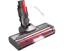 ZENC® Zuigmond met LED Geschikt voor Dyson V15, V11, V10, V8 & V7 Steelstofzuiger - Borstel - Vloerborstel - Stofzuigermond - Opzetstuk - Parketborstel - Mondstuk - Stofzuiger - Stofzuigeraccessoires - Grijs