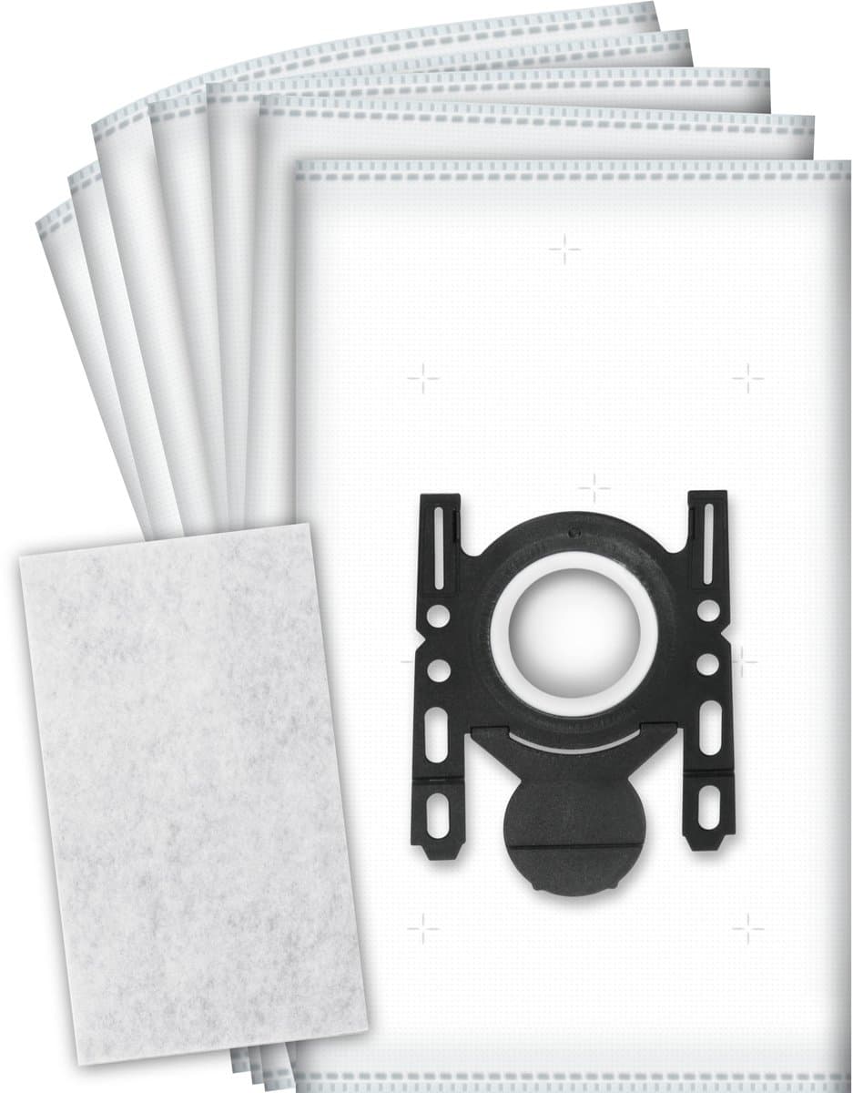 10x Dparts G-ALL stofzuigerzakken en 1 filter - geschikt voor Bosch Siemens - ProSilence - Move on - MoveOn - Ingenius - GL30 - Free e - Synchropower - nr. VZ41FGALL - BBZ41FGALL - BBZAFGALL - BBZ16GALL - SI52 — afbeelding 1