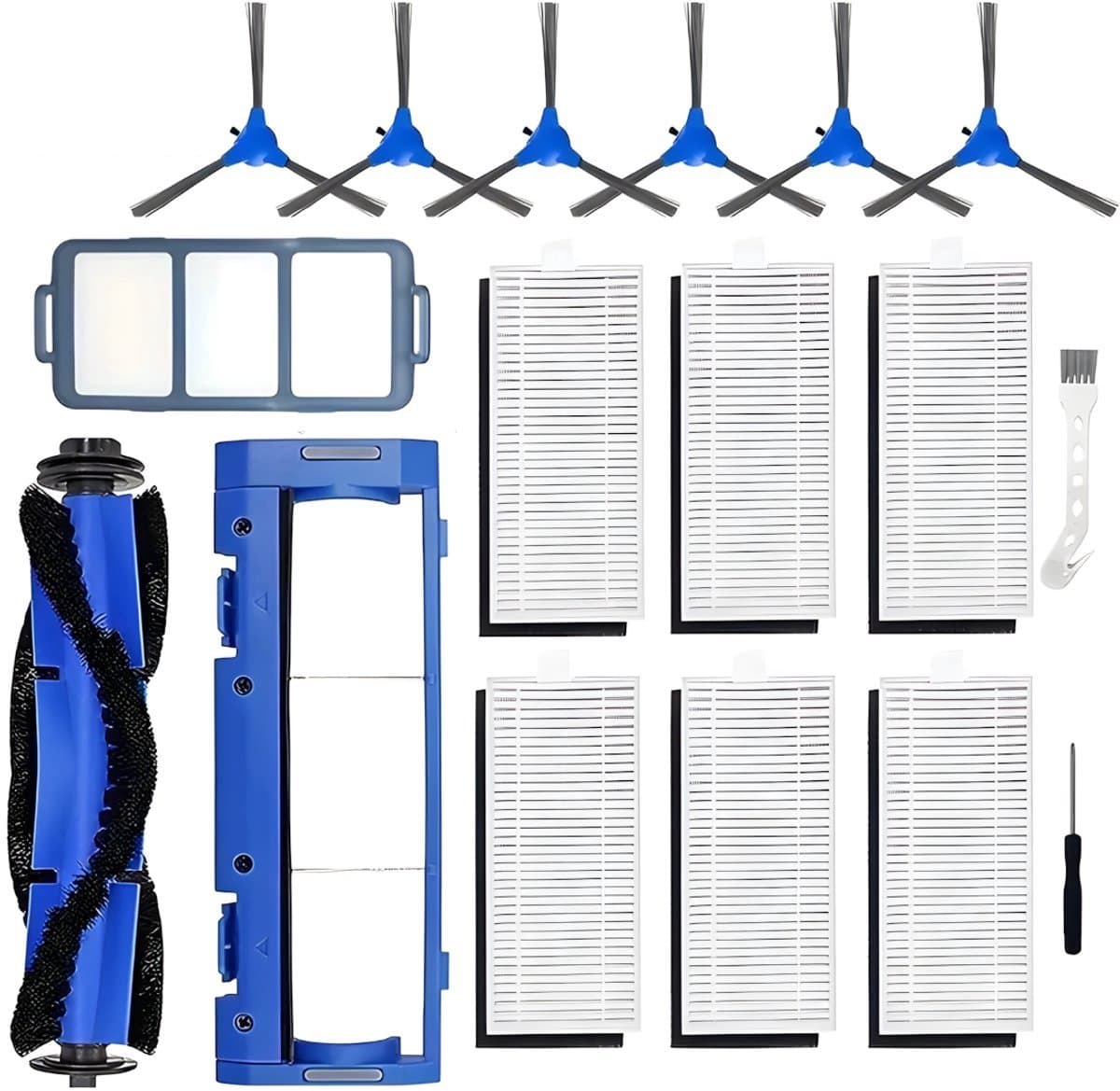 PolkaHome® Vervangingsset geschikt voor Robotstofzuiger Accessoires & Onderdelen – Geschikt voor Eufy RoboVac 11S, 11S Slim, 12, 15C, 15T, 25C, 30, 30C, 35C — afbeelding 1