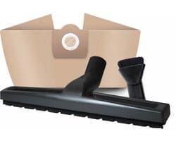 10x Dparts stofzuigerzakken geschikt voor Karcher WD3 en MV3 series + 1x parketborstel + 1x plumeau