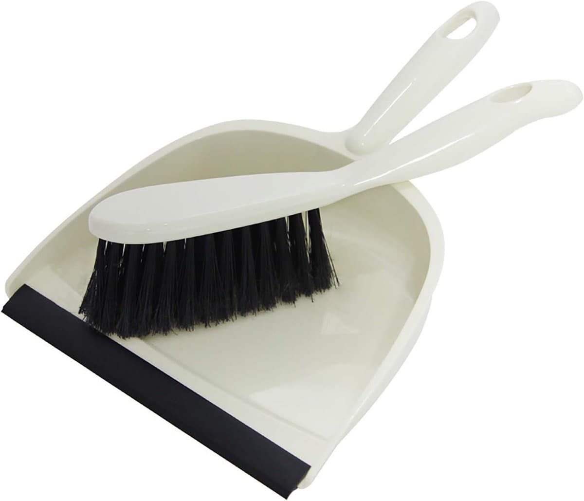 Stoffer en blik set - Mini reinigingsset - Kruimels opruimen - Compact snap-in ontwerp - 28.5 cm - Grijs — afbeelding 1