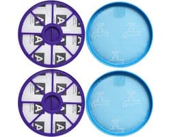 4-delige filterset – Voorfilter en uitlaatfilter – Stofzuigeraccessoires voor Dyson DC19, DC20, DC21 en DC29