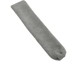 Stofwisser met Lange Steel - Plumeau Stofdoek - Huis Schoonmaken - Afneembare Microvezelkop - 98.5 cm - Grijs