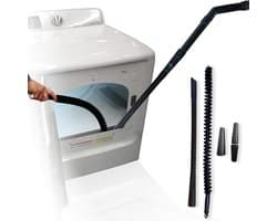 Vacuüm bevestiging voor droger ventilatie, spleet reinigingsgereedschap voor kleren droger met pluisvanger borstel en flexibele slang.