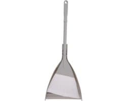 Mini Bezem Stofblik - Handveger Set - Snel Opruimen - Comfortabele Grip - Compact Formaat - Grijs