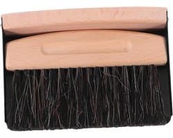 Mini Bezem Stoffer - Handveger Set - Bureau Schoonmaken - Afneembare Onderdelen - 15 cm - Zwart