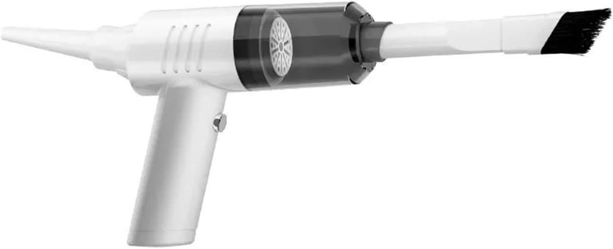 Handstofzuiger Mini - Draadloze Zuiger - Auto Interieur Reinigen - Twee Zuigkracht Niveaus - 500 Gram - Wit — afbeelding 1