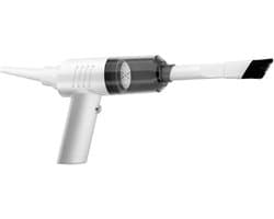 Handstofzuiger Mini - Draadloze Zuiger - Auto Interieur Reinigen - Twee Zuigkracht Niveaus - 500 Gram - Wit