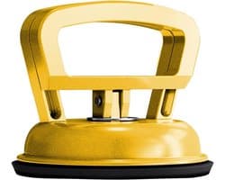 Vacuümlifter - Zuignap Glas - Deuken Verwijderen - Aluminium Legering - 6 x 6 x 5 cm - Geel