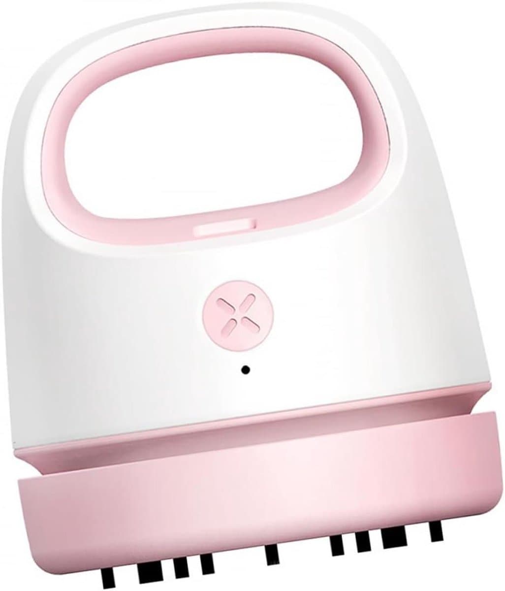 Tafelstofzuiger - Mini Stofzuiger - Bureau Schoonmaken - USB Oplaadbaar - 9.9 x 8.6 cm - Roze — afbeelding 1