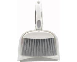 Mini Bezem Stoffen - Kleine Schoonmaak Set - Dagelijkse Reiniging - Ruimtebesparend Ophangen - Compact Formaat - Grijs
