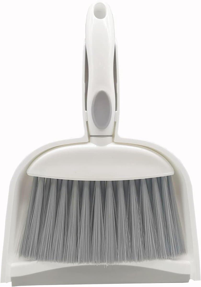 Mini Bezem Stoffen - Kleine Schoonmaak Set - Dagelijkse Reiniging - Ruimtebesparend Ophangen - Compact Formaat - Grijs — afbeelding 1