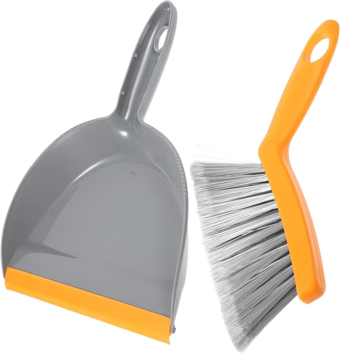 Mini Bezem Stoffer Set - Handbezem Stofblik - Snelle Schoonmaakbeurten - Compact Ontwerp - 26 x 18 x 3.5 cm — afbeelding 1