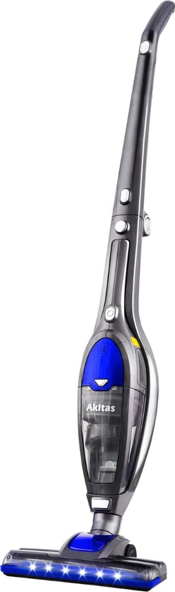 3 in 1 Stofzuiger zonder Zak – Op Accu – Draadloos – Automatisch Oplaadstation – Vacuum Cleaner – Vlekkenreiniger – Blauw — afbeelding 1