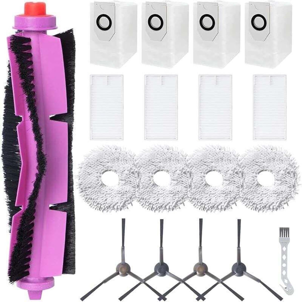 Accessoirekit Geschikt voor de Eureka J12 Ultra robotstofzuiger: 1 hoofdborstel, 4 HEPA-filters, 4 doeken, 4 stofzakken, 4 borstels — afbeelding 1