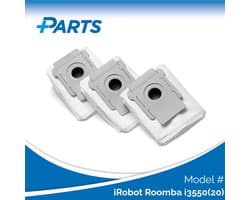 iRobot Roomba i3550 Stofzakken (3 Stuks, Plus.Parts® alternatief voor 4626194 / 4640235)