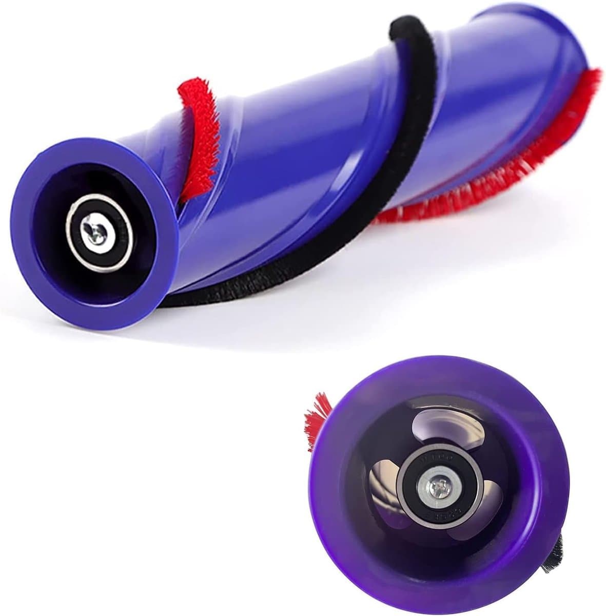 Rolborstel geschikt voor Dyson V10, vervangende borstel geschikt voor Dyson V10, rolborstel geschikt voor scrollbalk, vervangend onderdeel 969569-01 (3-pins aandrijving, 50 mm) — afbeelding 1