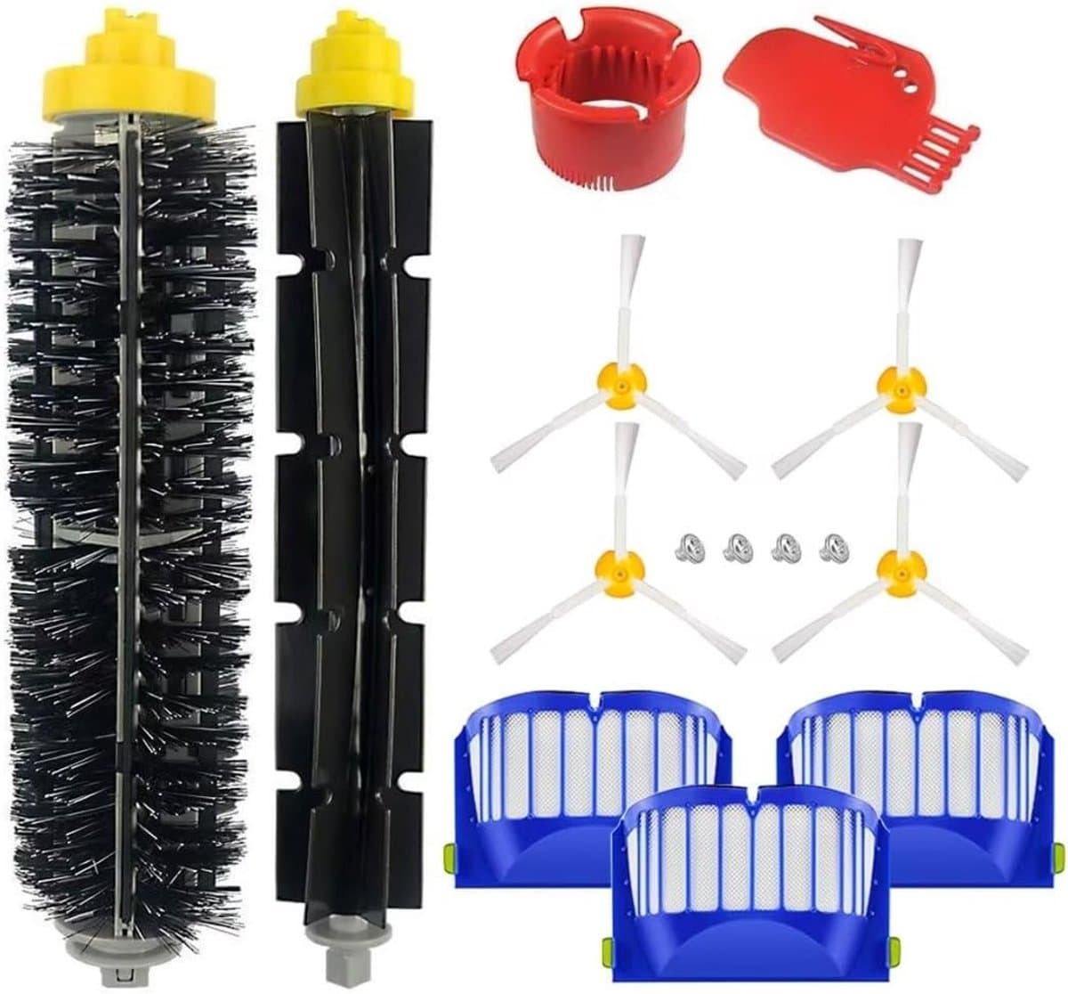 Vervangingsonderdelen en accessoireset geschikt voor iRobot Roomba 600, 606, 610, 614, 615, 616, 620, 621, 625, 630, 631, 635, 640, 645, 650, 655, 660, 665, 670, 671, 676, 680, 681, 690, 691, 695, 696 en 697-serie — afbeelding 1