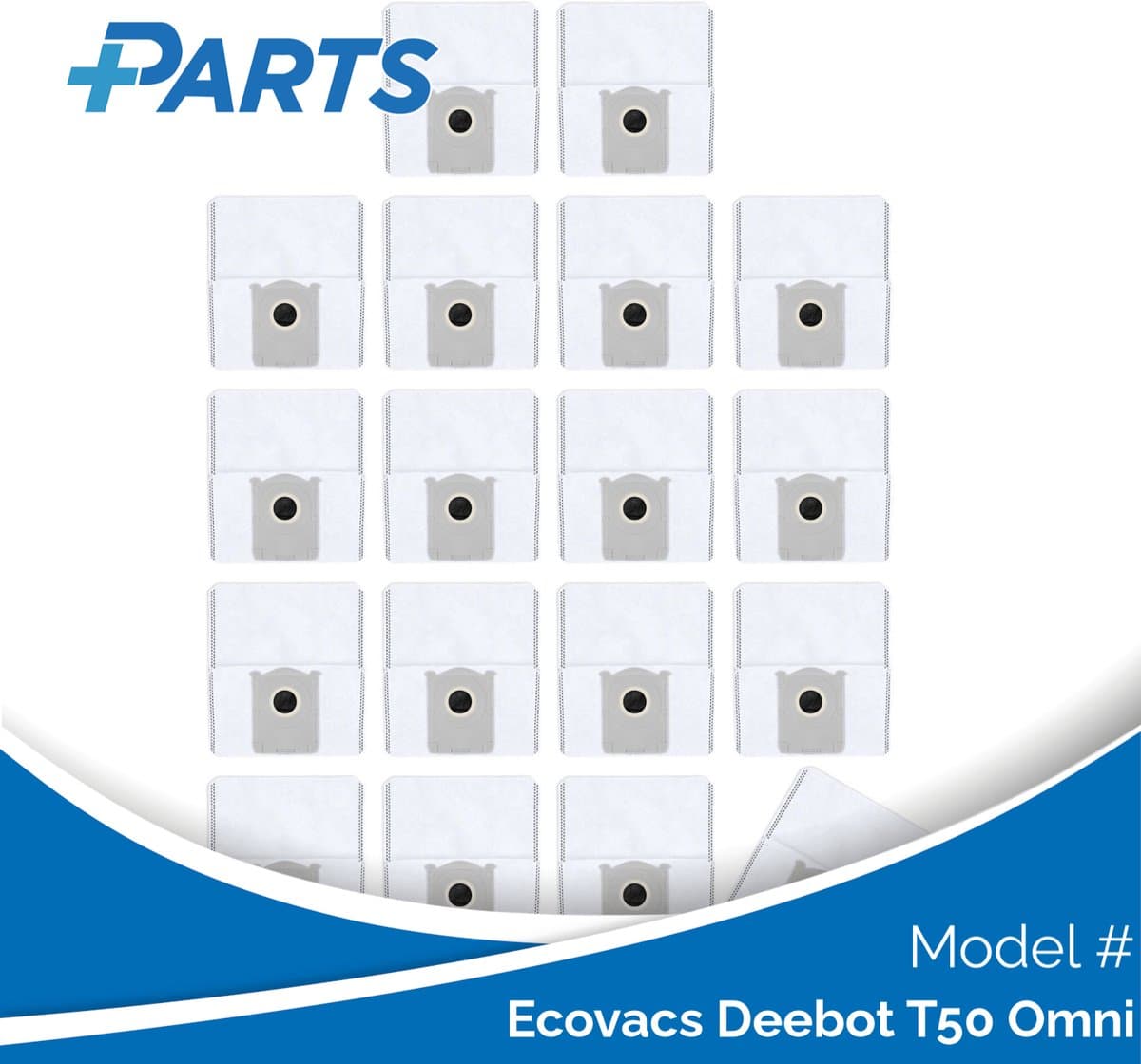 Ecovacs Deebot T50 Omni Stofzakken (18 Stuks, Plus.Parts® alternatief voor DDB030041) — afbeelding 1