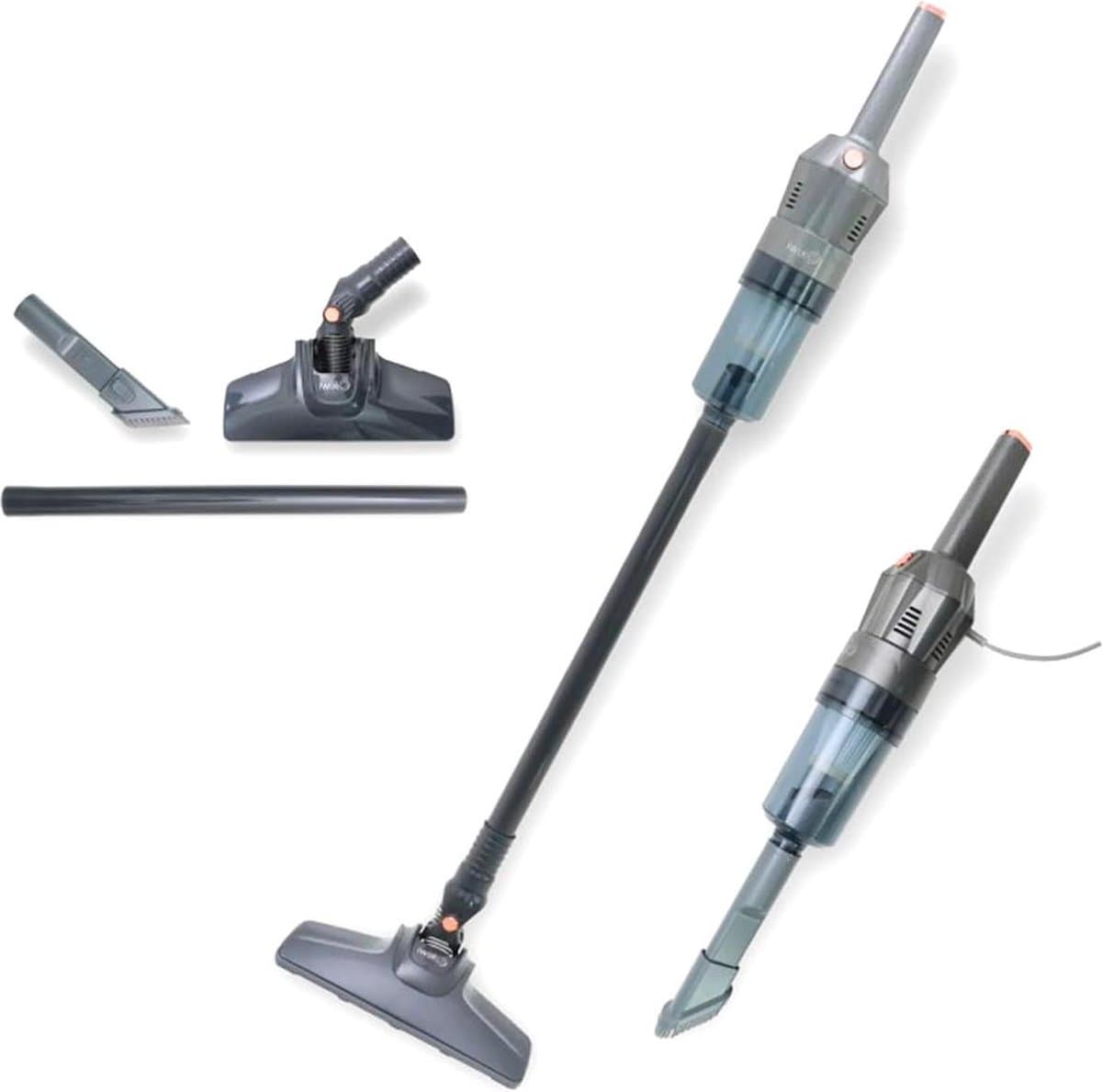 Krachtige Elektrische Bezemaanduiding met Kabel 400 W - Handige Strijkijzer voor Alle Vloeren - Tank 1 Liter - Modern Design Grijs - Ideaal voor Dierenharen en Vuil — afbeelding 1