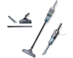 Krachtige Elektrische Bezemaanduiding met Kabel 400 W - Handige Strijkijzer voor Alle Vloeren - Tank 1 Liter - Modern Design Grijs - Ideaal voor Dierenharen en Vuil