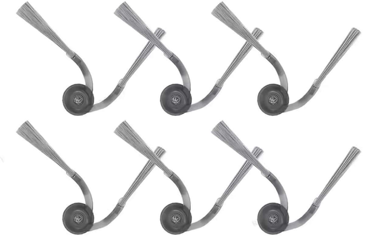 6 Stuks Zijborstels voor Roborock Saros 10 Robotstofzuiger — afbeelding 1
