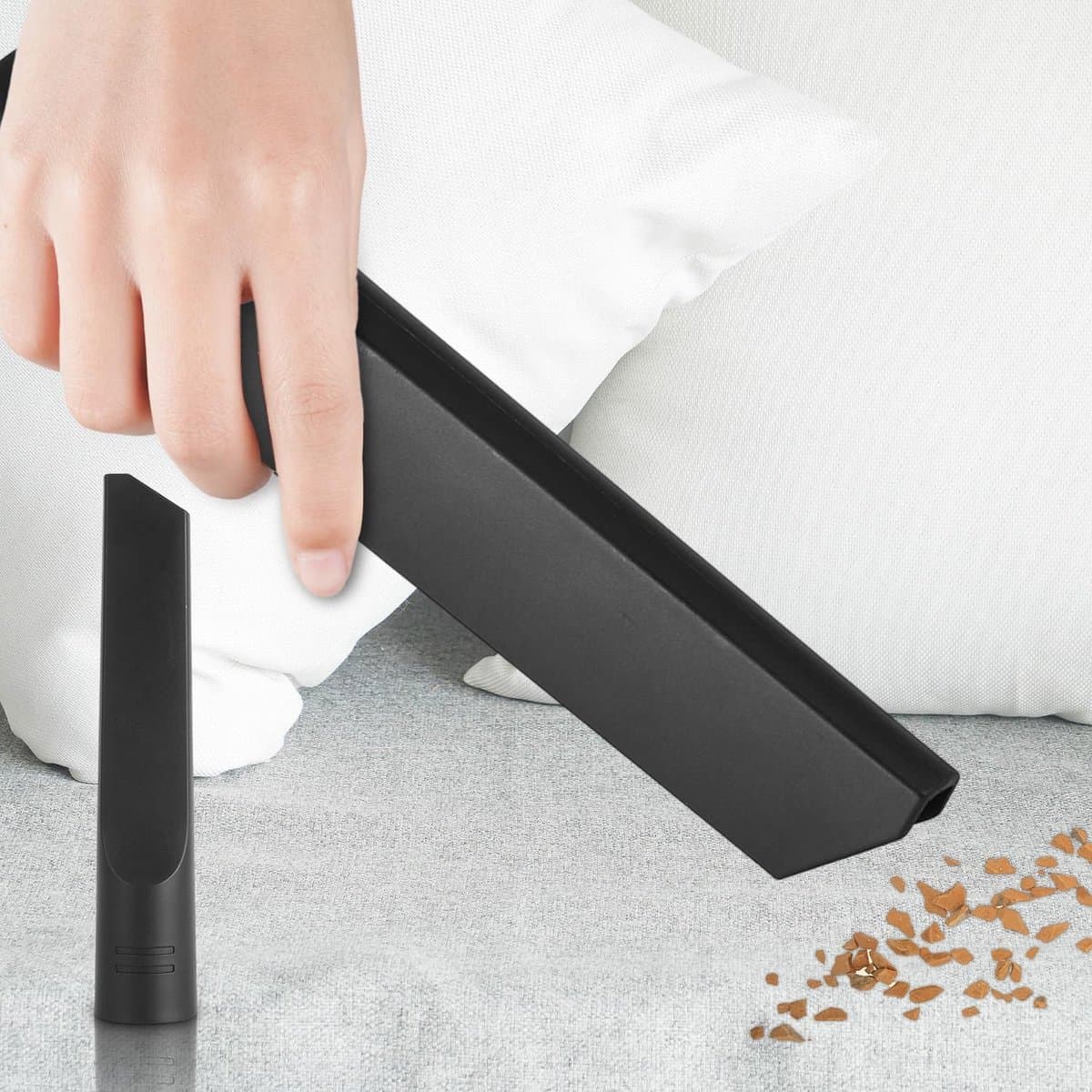 Dailygoods- Spleetmondstuk Universeel 35 mm - Flexibele Zuigmond - Stofzuigeraccessoires - Effectieve Stofverwijdering - Geschikt voor Thuis - Kunststof Materiaal - Stofzuigermondstuk — afbeelding 1