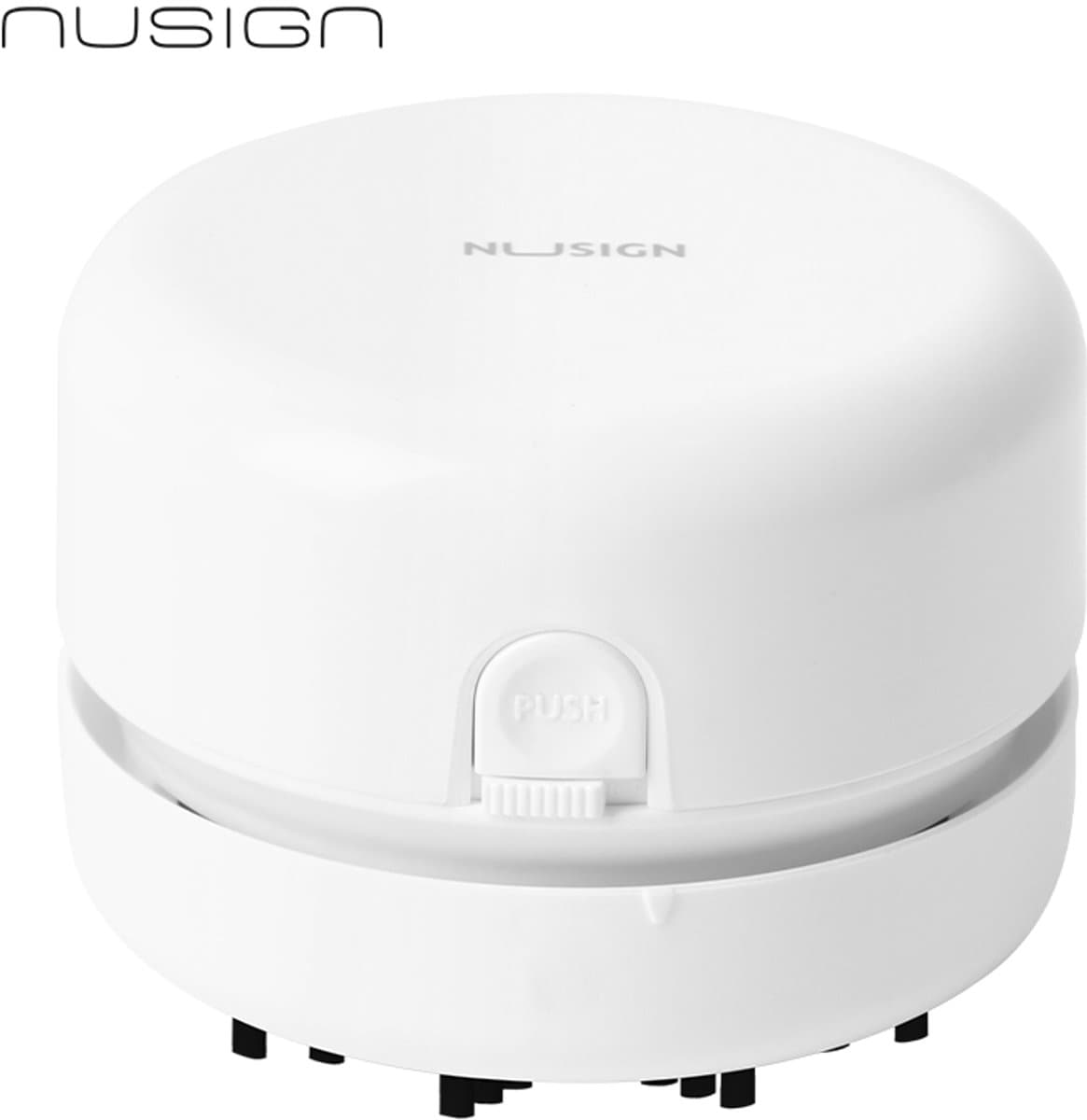Deli Nusign Desktop Vacuum – Compacte Bureaukruimeldief – Wit — afbeelding 1