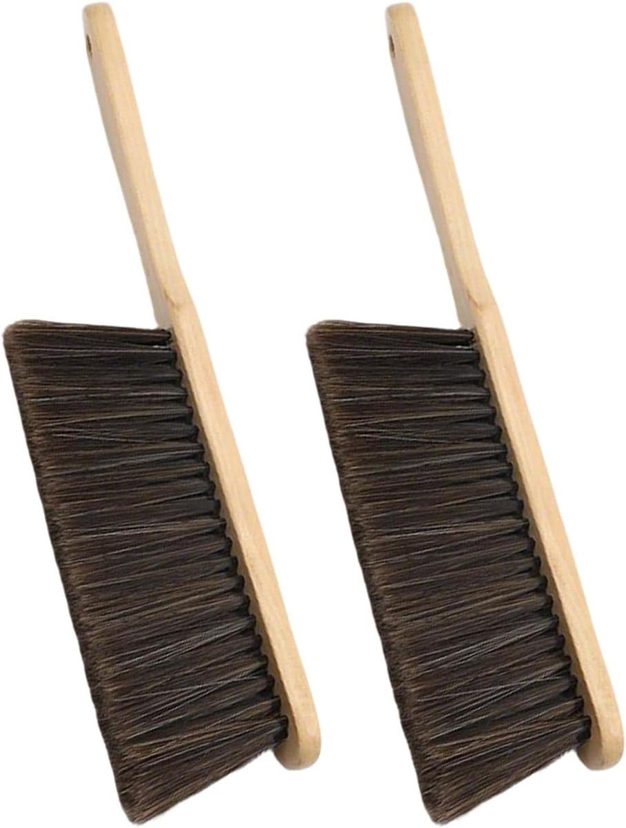 Handveger Schoonmaakborstel - Kruimelbezem - Huis Schoonmaken - Ergonomisch Handvat - 36 cm - Grijs — afbeelding 1